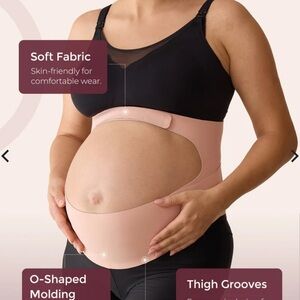 Maternity Support Belt in Black and Tan